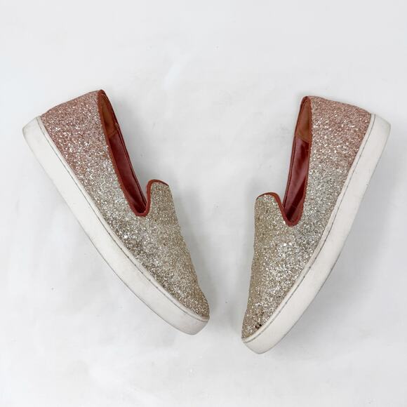 [Birdies] The Swift Ombre Pixie Dust Sparkle Pink Silver Slip On Sneakers Size 9 - Picture 7 of 12